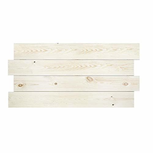 Elemento de la categoría hogar Decowood Cabecero para Cama de Dormitorio-Fabricado en Madera de Pino Flandes-Hecho a