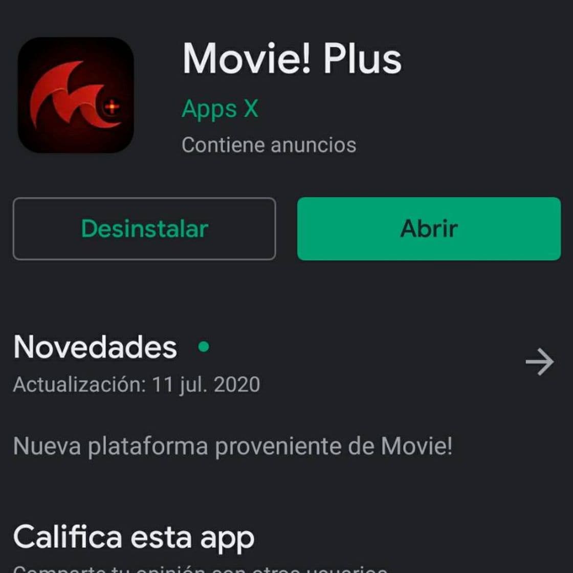 App MOVIE! PLUS