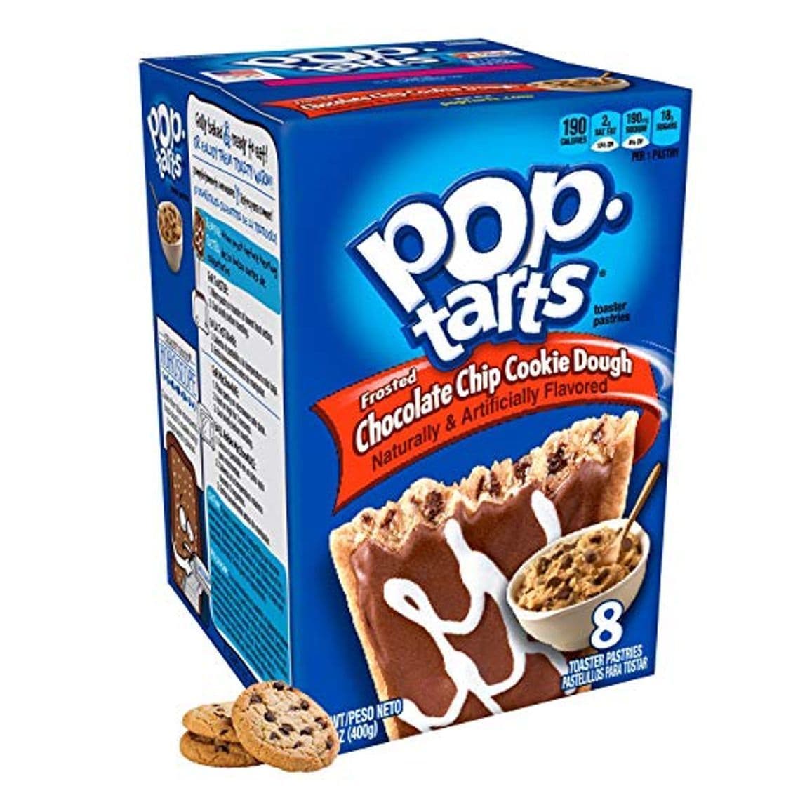 Producto Kellogg's Frosted Chocolate Chip Cookie Dough Pop Tarts 400g