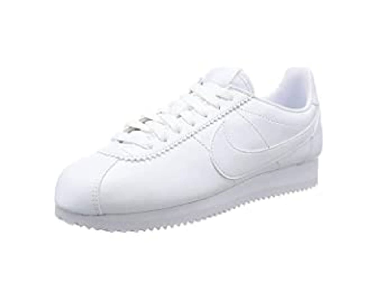 Moda Nike Wmns Classic Cortez Leather, Zapatillas Para Mujer, Blanco