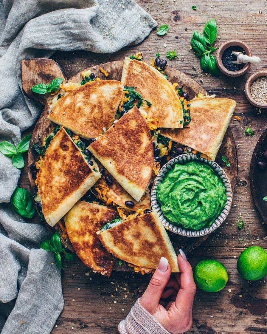 Fashion  Vegan quesadillas batata doce