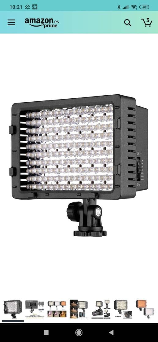 Producto Panel led Neewer para cámara