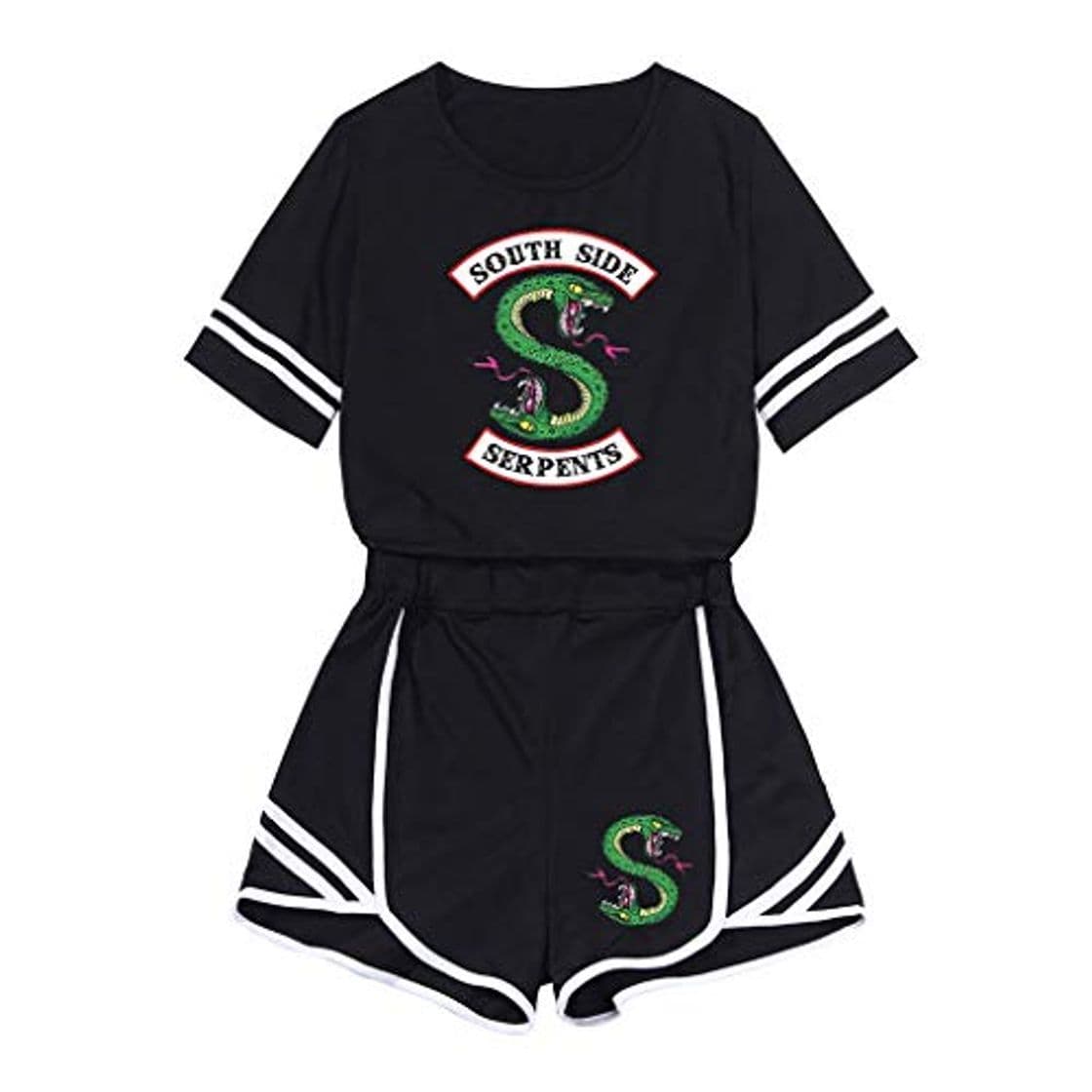 Fashion Yesgirl Riverdale Tops y Pantalones Mujeres Adolescentes Southside Serpents Camiseta y Pantalones