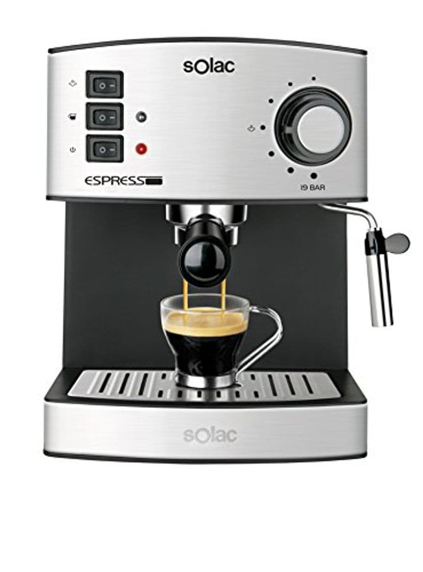 Elemento de la categoría hogar Solac CE4480 Espresso-Cafetera de 19 Bares con vaporizador