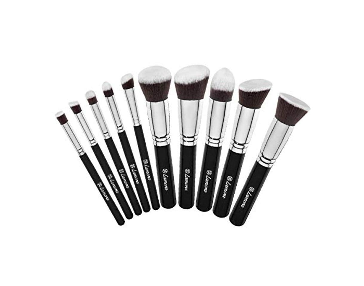 Belleza Set De Brochas De Maquillaje Profesional - Pinceles Maquillaje 10 Piezas -