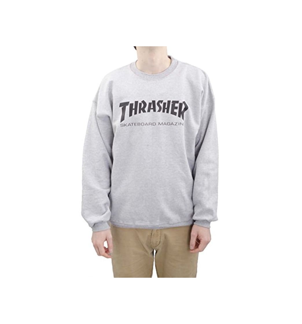 Moda Tripulación de Thrasher Skate Mag Logo sudadera – negro Gris gris