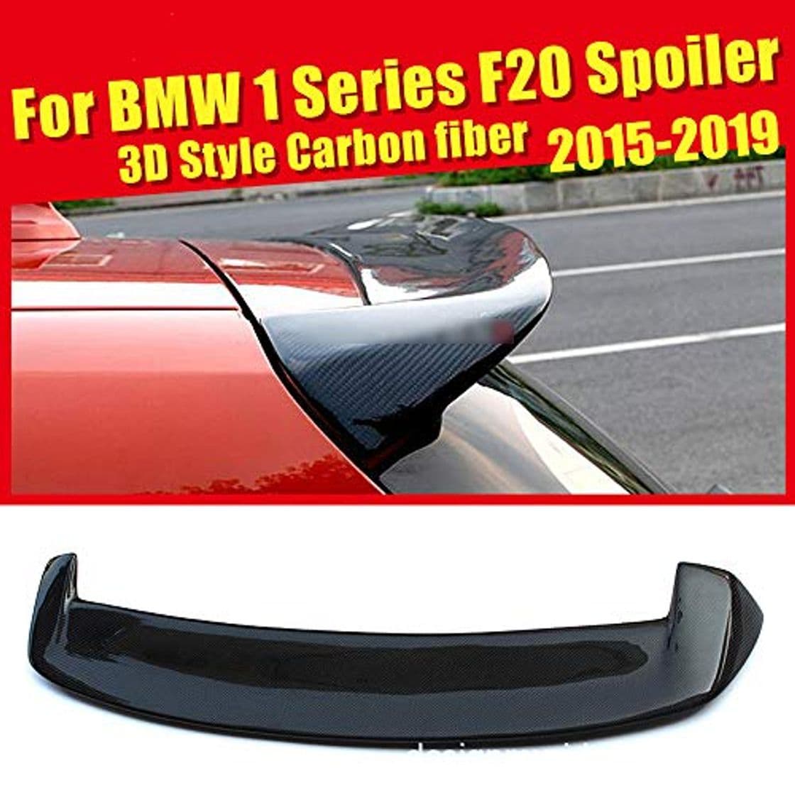 Product HJHNB ala Superior Carbon Fiber Rear Spoiler del Alerón Trasero De Fibra