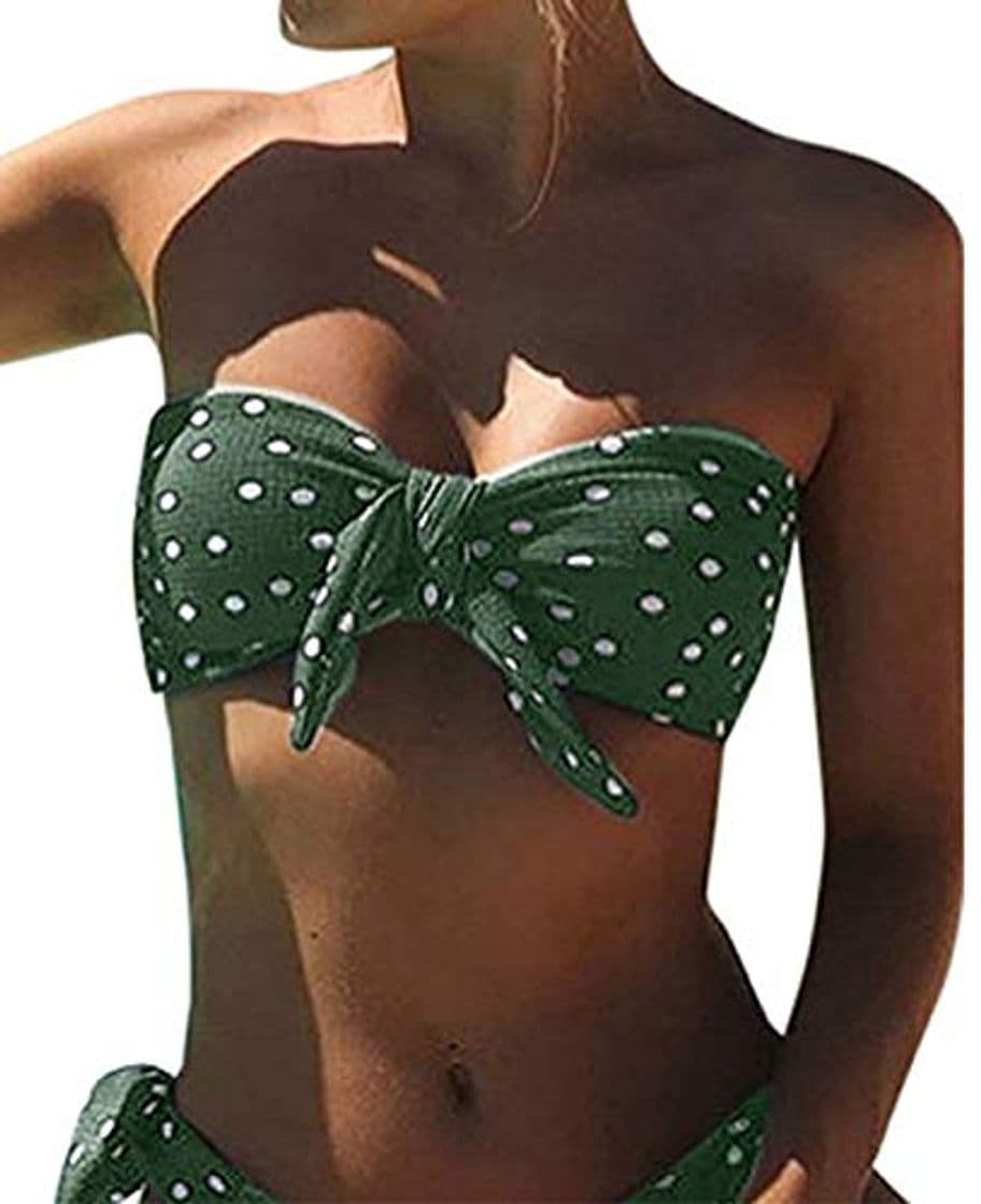 Fashion UMIPUBO Bikini Mujer Dos Piezas Ropa con Estampado de Lunares Push