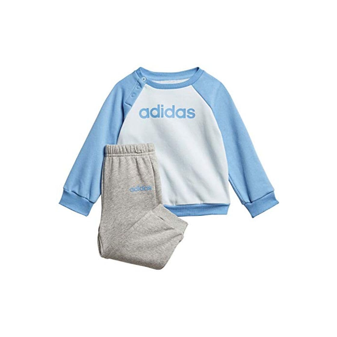 Fashion adidas I Lin Jogg FL Conjunto Deportivo, Unisex bebé, matcie/azusue/Brgrin, 80