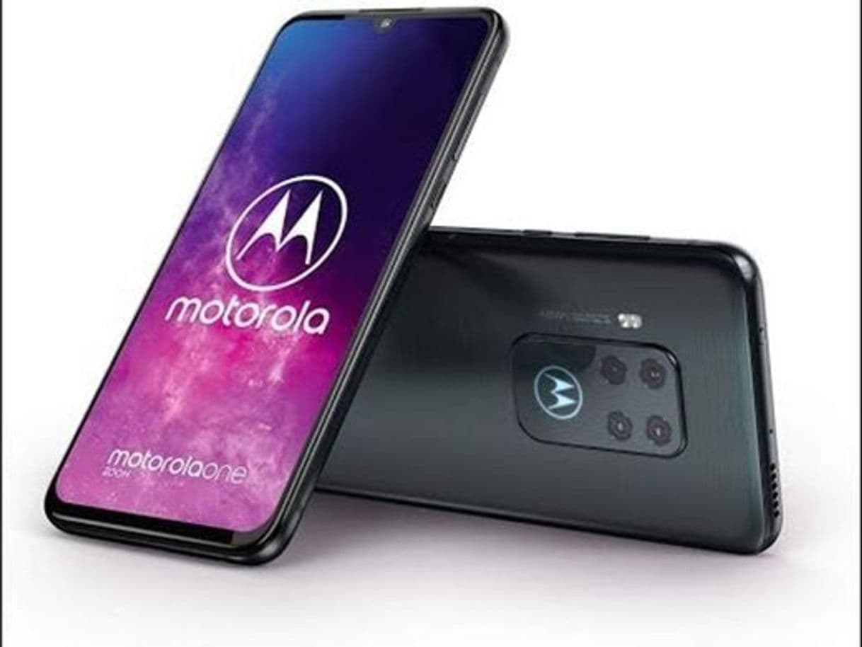 Electrónica Motorola One Zoom con Alexa Hands-Free (Pantalla 6,4" FHD+, Sistema de 4