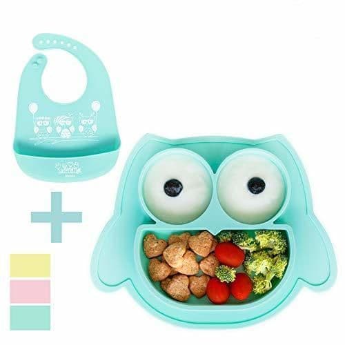 Lugar Brunoko Plato para bebe con babero