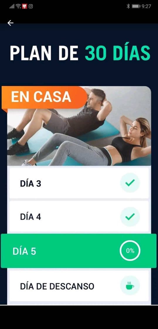 App Reto de 30 días para bajar de peso ,30 Day Fitness Challenge