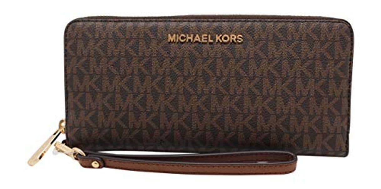 Producto Michael Kors Women Jet Set Travel Large Travel Continental Wristlet Wallet Brown