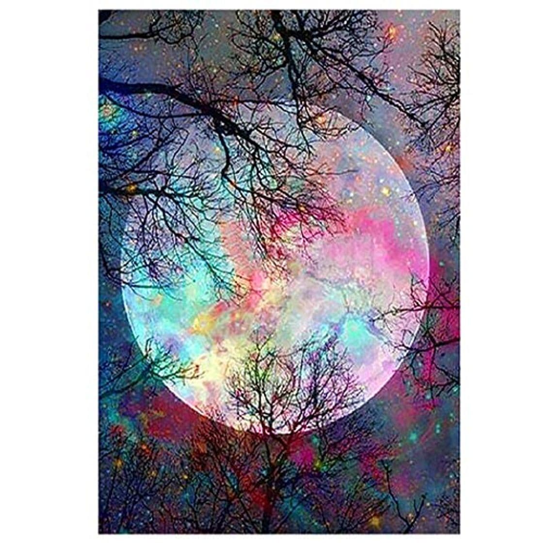 Product MWOOT DIY 5D Luna Diamante Pintura por Número Kit,Moon Bricolaje Diamond Painting