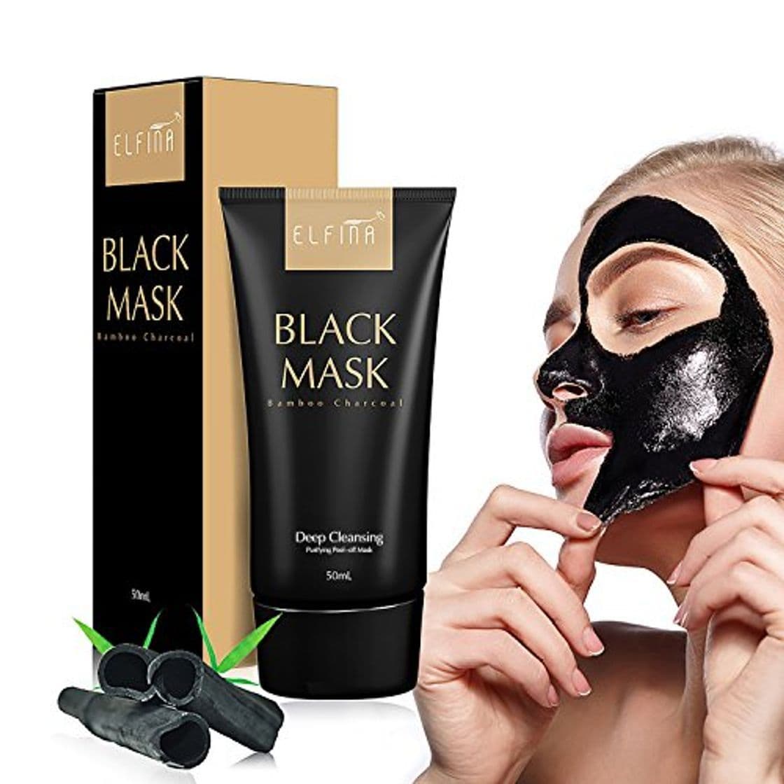 Belleza Máscarilla facial de barro negro, de Elfina