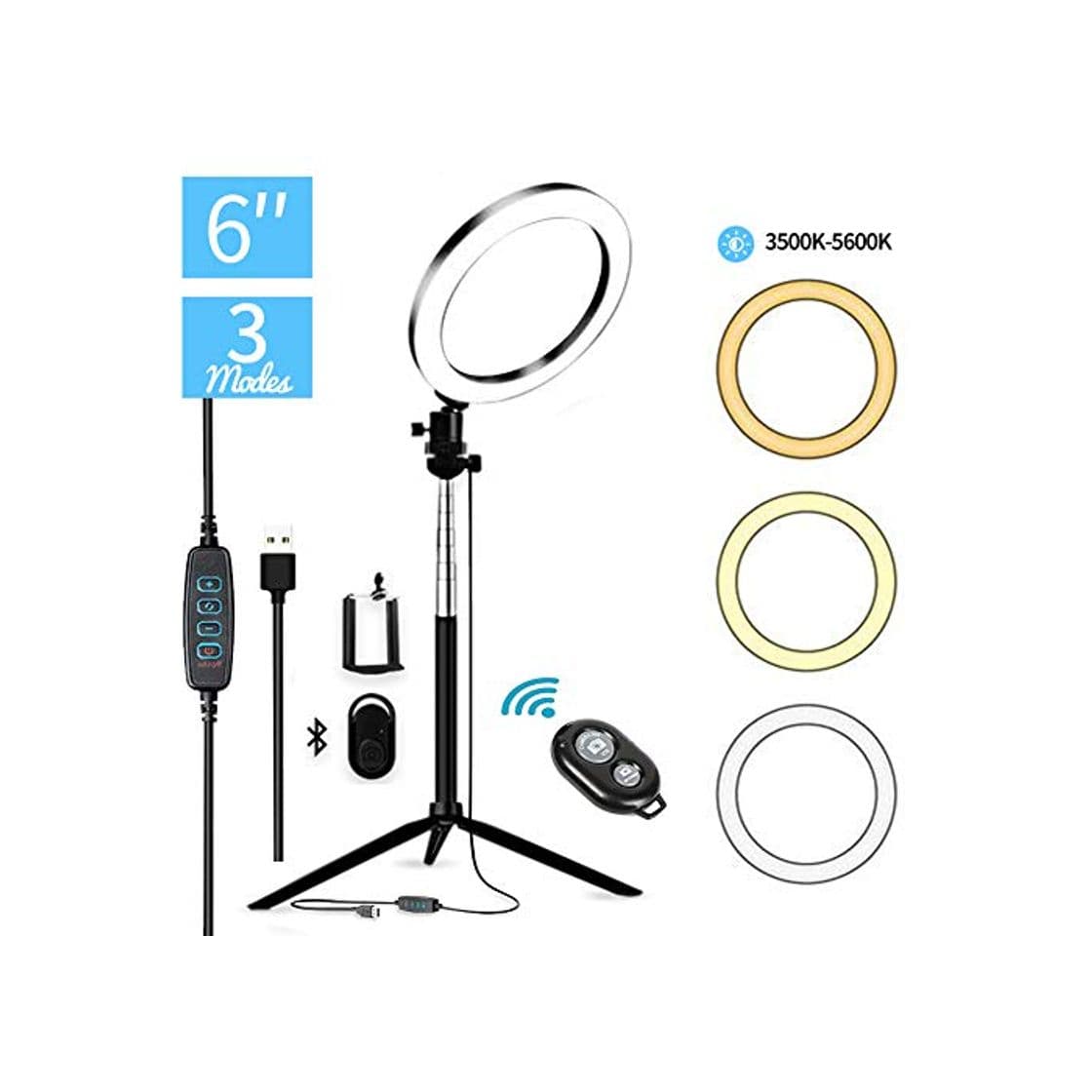 Electronic LTPAG 6" Anillo de Luz LED