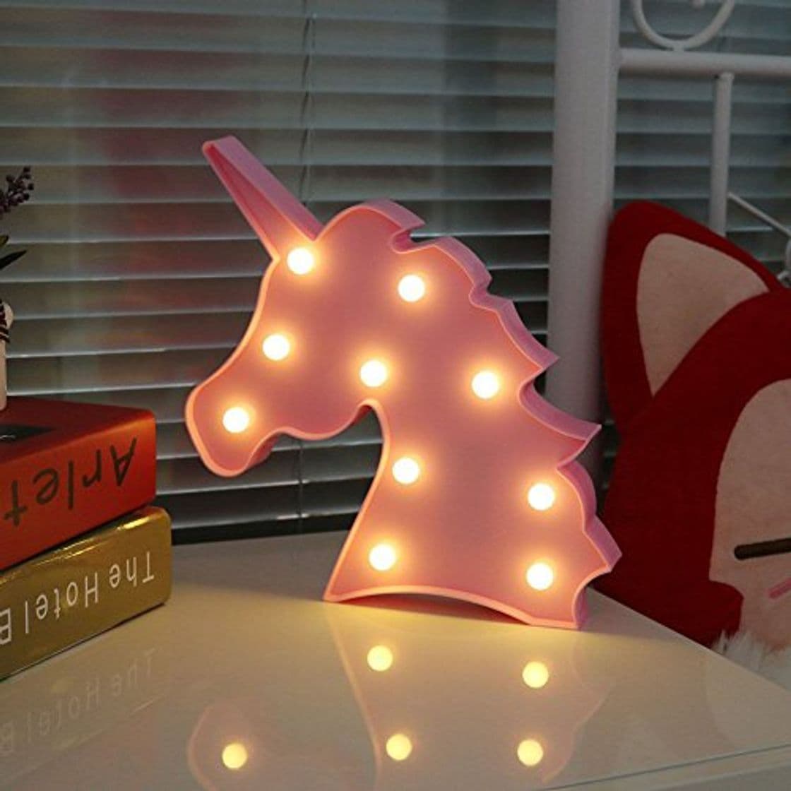 Product Unicornio Luces de lámpara de luz nocturna LED niños Marquee Letter Unicorn