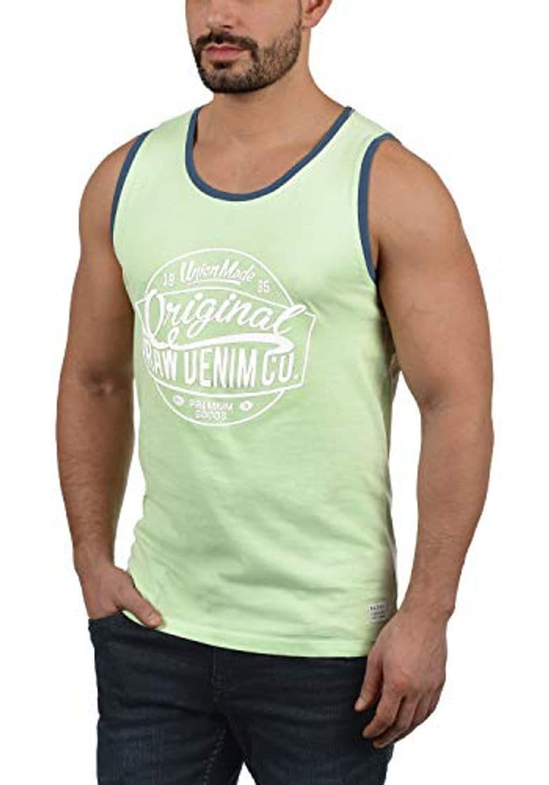 Moda BLEND Walex - Camiseta sin Mangas Hombre, tamaño:S, Color:Foam Green