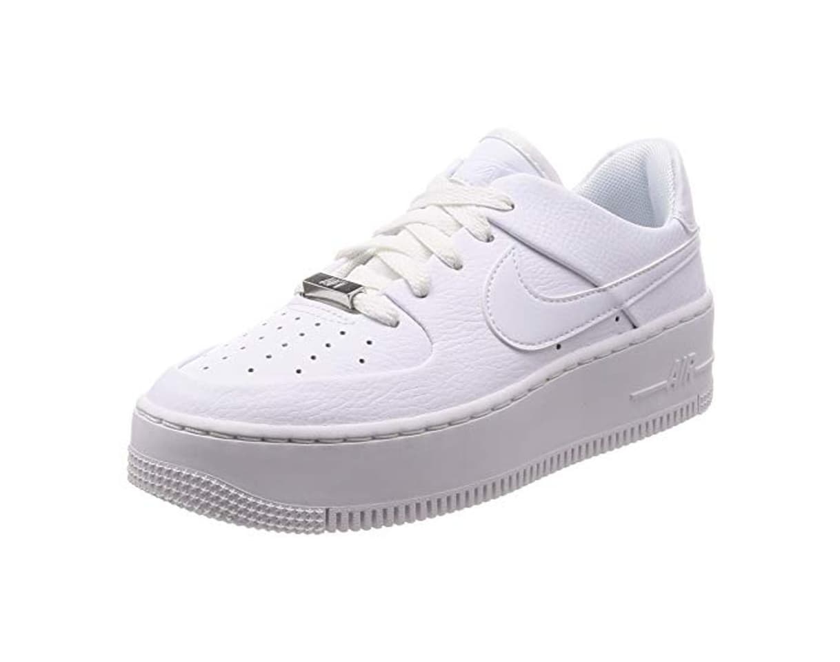 Fashion Nike Air Force 1, Zapatillas de Baloncesto Unisex Niños, Blanco