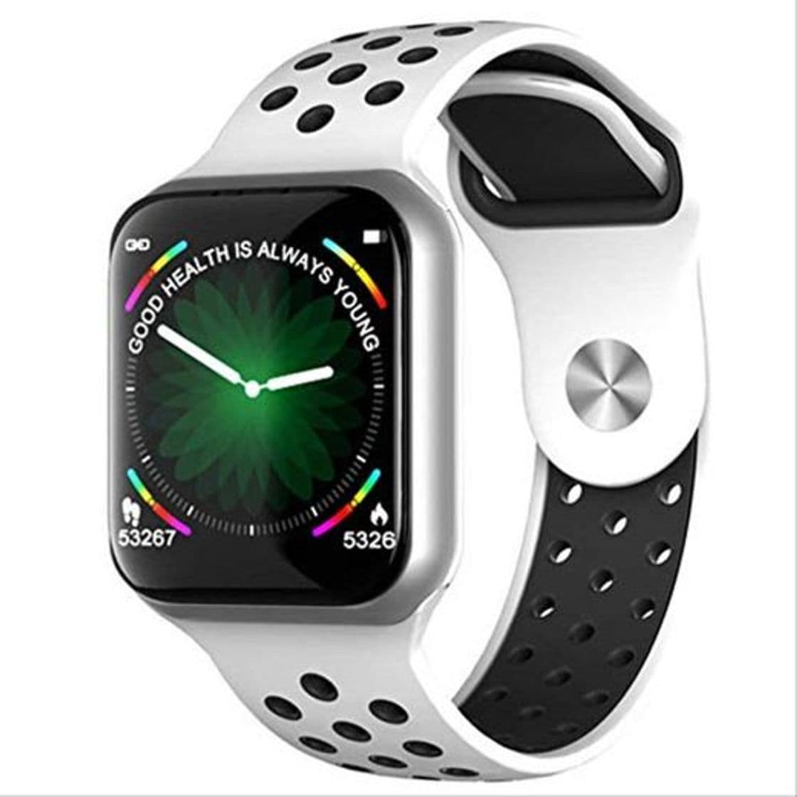 Product QSJWLKJ Smart Watch Mujer Hombre Pulsera Smartwatch Blood Pressure Fitness Tracker Reloj de Pulsera F8 Plata Blanco