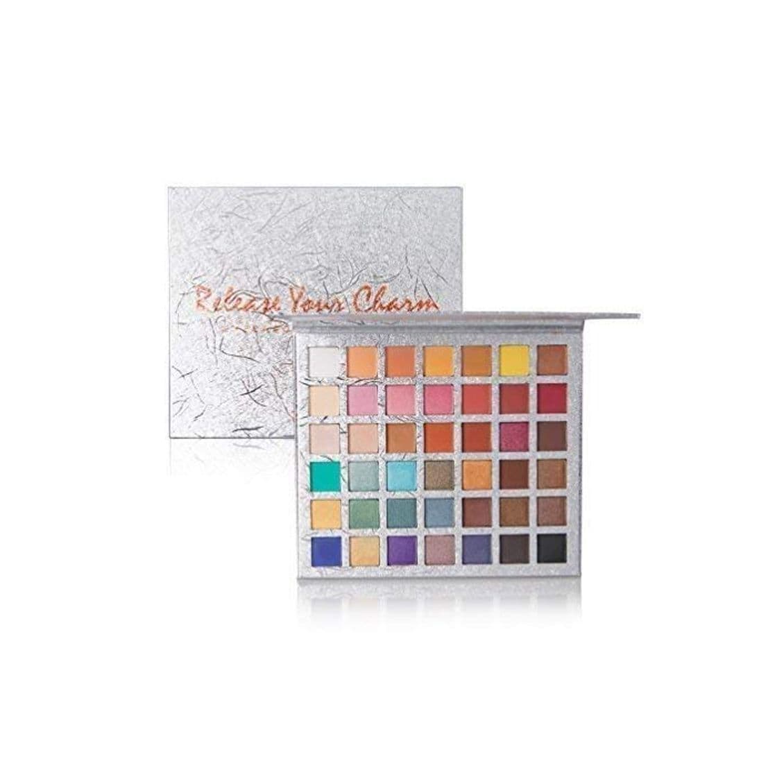 Beauty QIBEST Paleta de sombras de ojos 42 colores sombra de ojos Powder