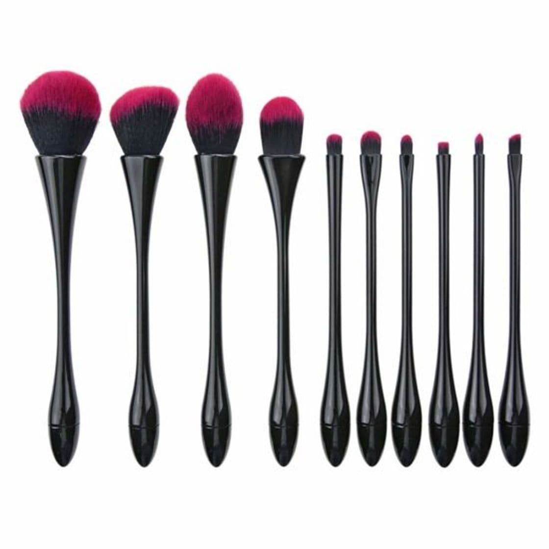 Electrónica 10pcs Nueva cáliz cintura profesional Make Up juego de pinceles de maquillaje