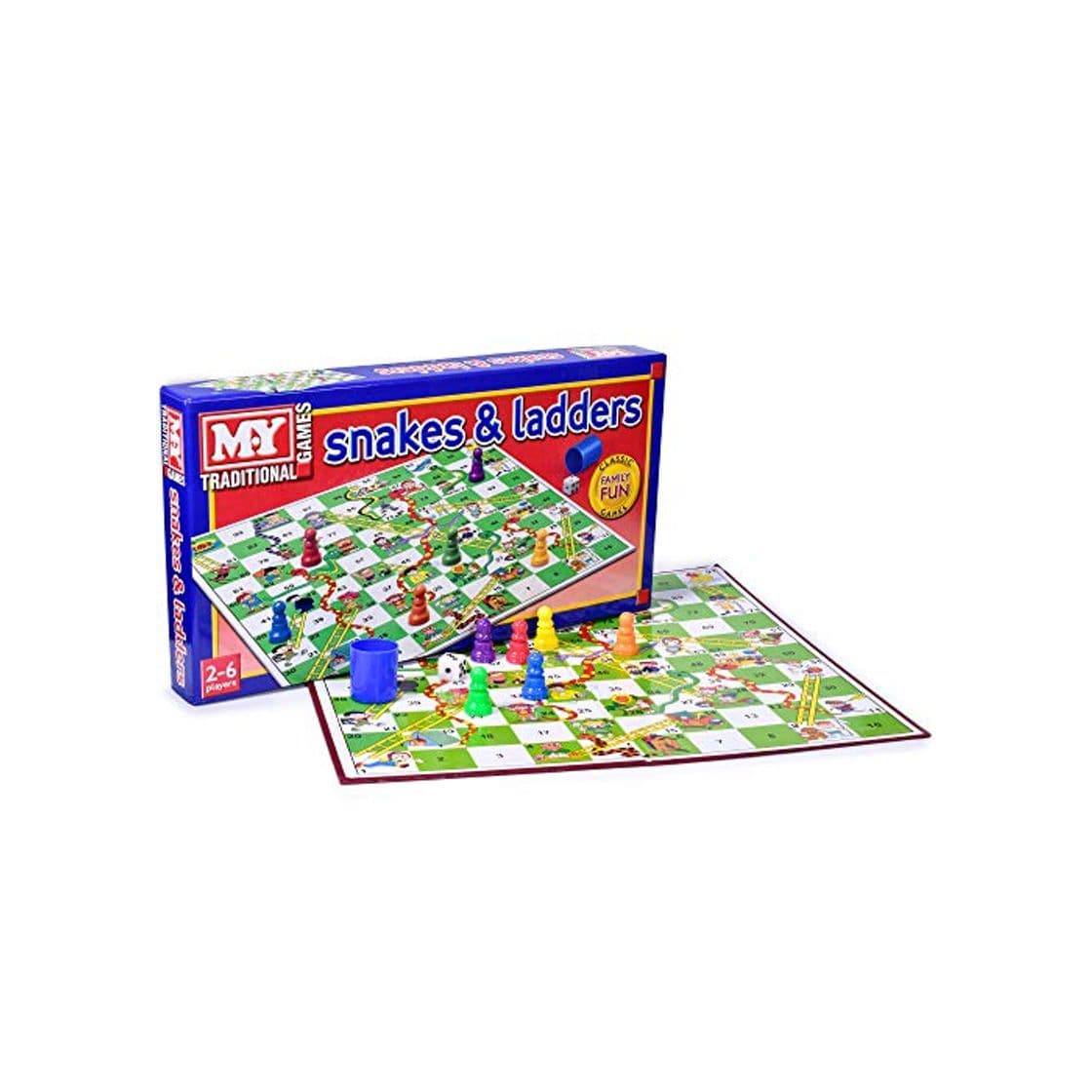 Producto KT Serpientes y Escaleras Juego de Mesa Tradicional Juego de los niños