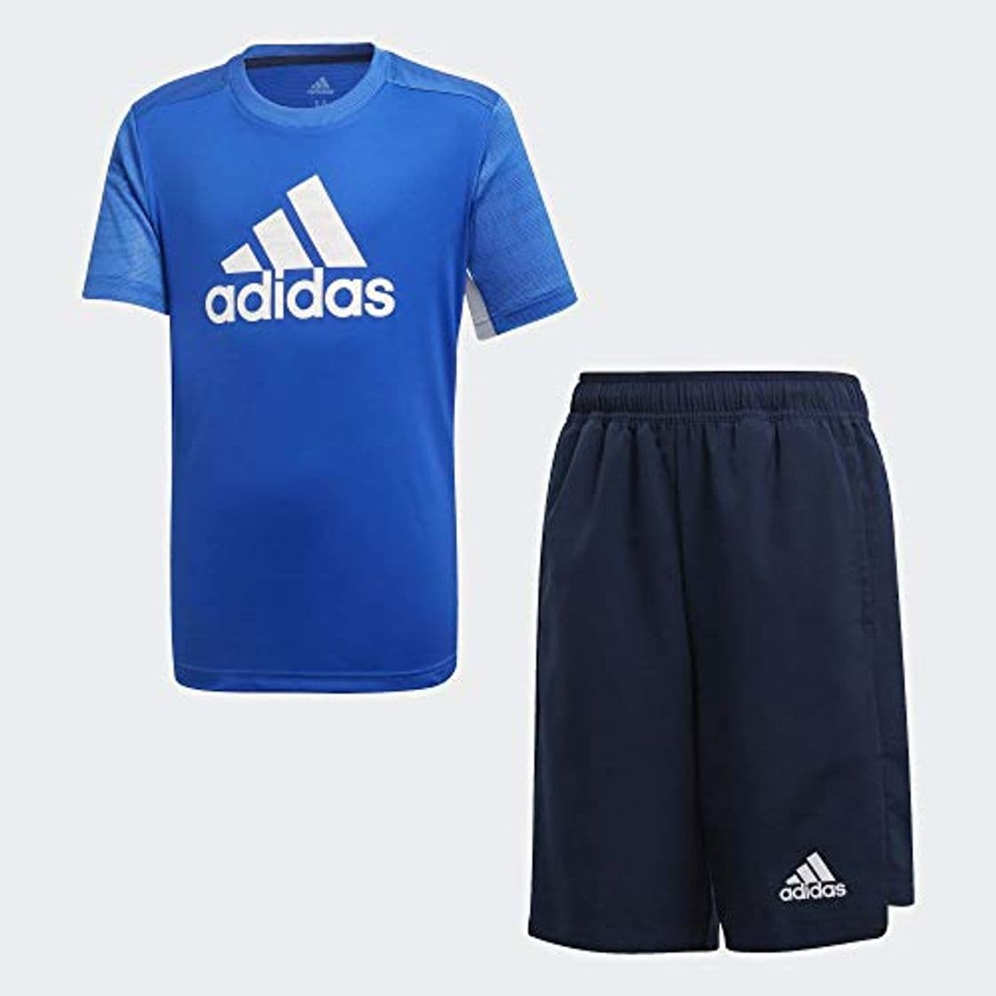 Product adidas JB TR Set tee Conjunto Deportivo, Niños, Azul/Maruni/Blanco, 152