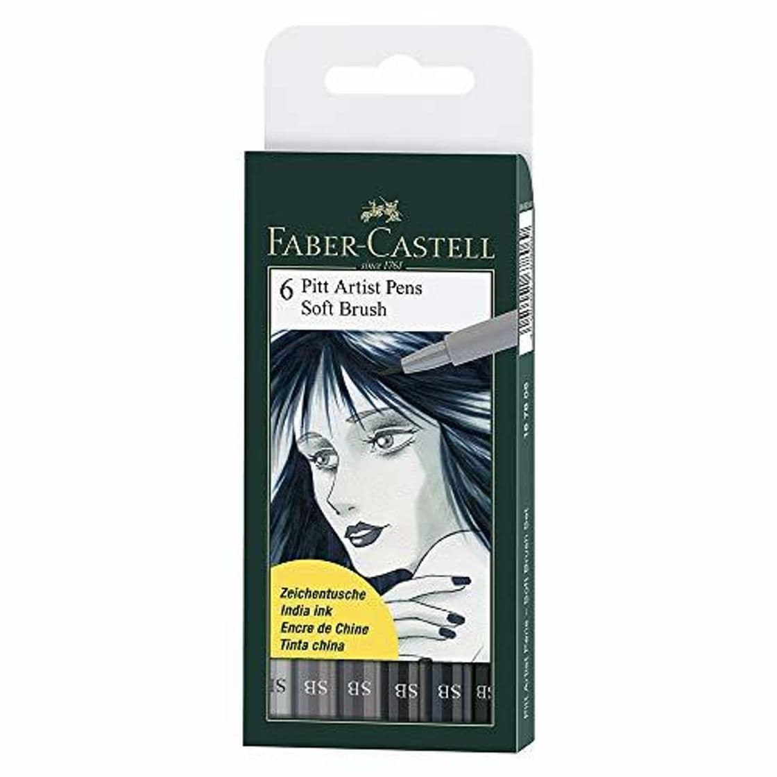 Electronic 6 x Bolígrafos de Faber-Castell Pitt Artist