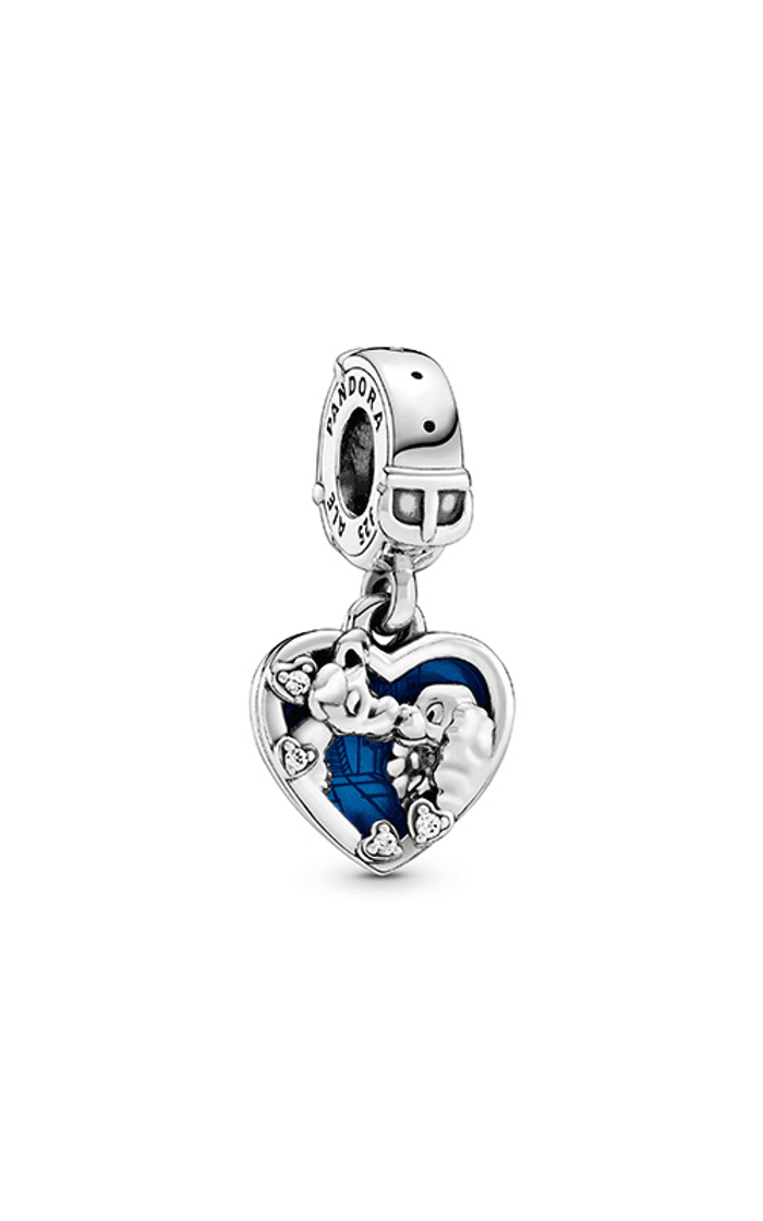 Fashion Disney Lady and the Tramp Heart Dangle Charm 