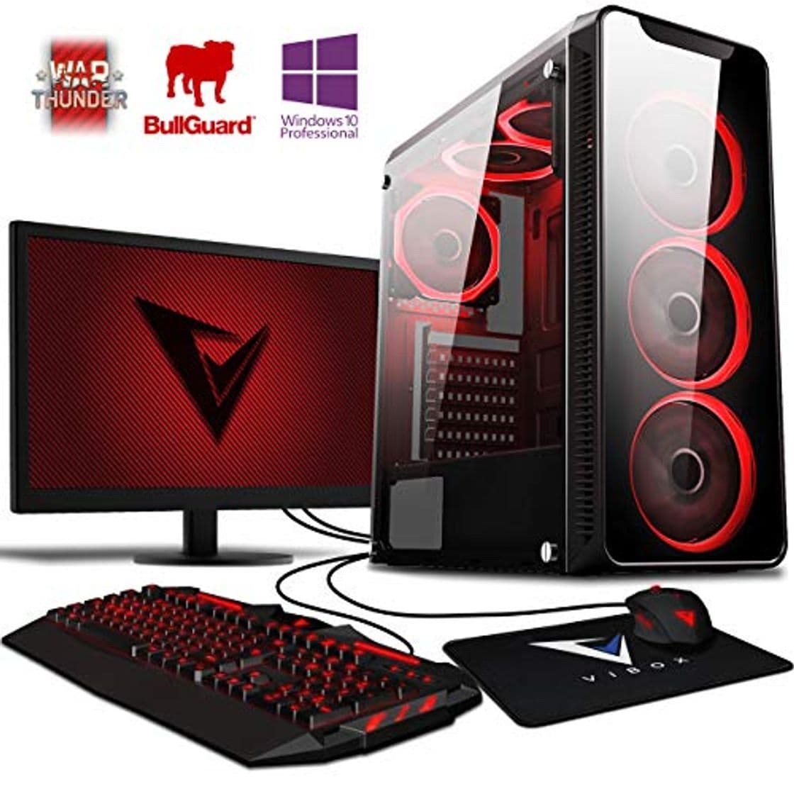 Electrónica Vibox Kaleidos SA4-102 Gaming PC Ordenador de sobremesa con 2 Juegos Gratis,