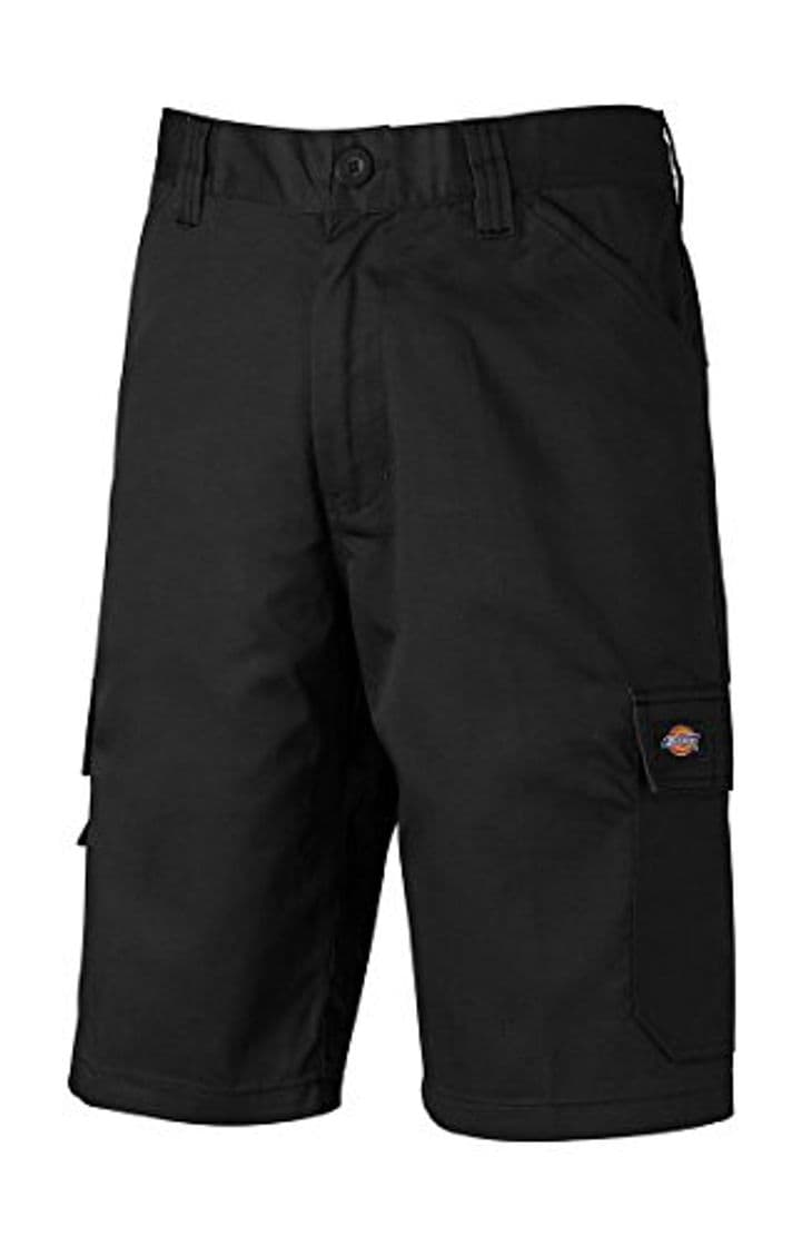 Fashion Dickies Pantalones de trabajo con bolsillos cargo Ideal para el verano Negro
 50