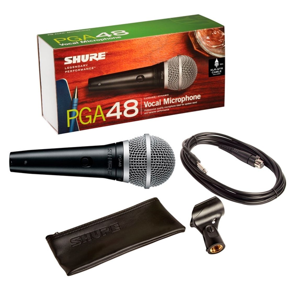 Producto Shure PGA48 Micrófono Dinámico Cardioide para Voz con Cable XLR a QTR