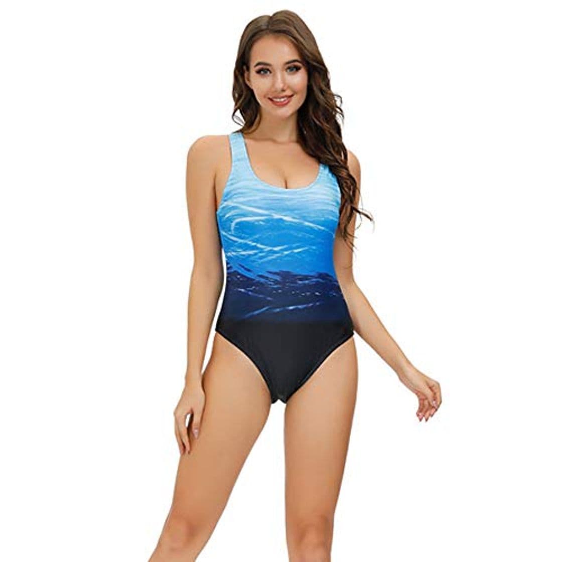 Product Overdose Traje De BañO para Mujer con Relleno Push Up Estampado Moda Una Pieza Ropa De Playa Monokini BañAdor Deportivo Vintage Verano Tallas Grandes 5XL