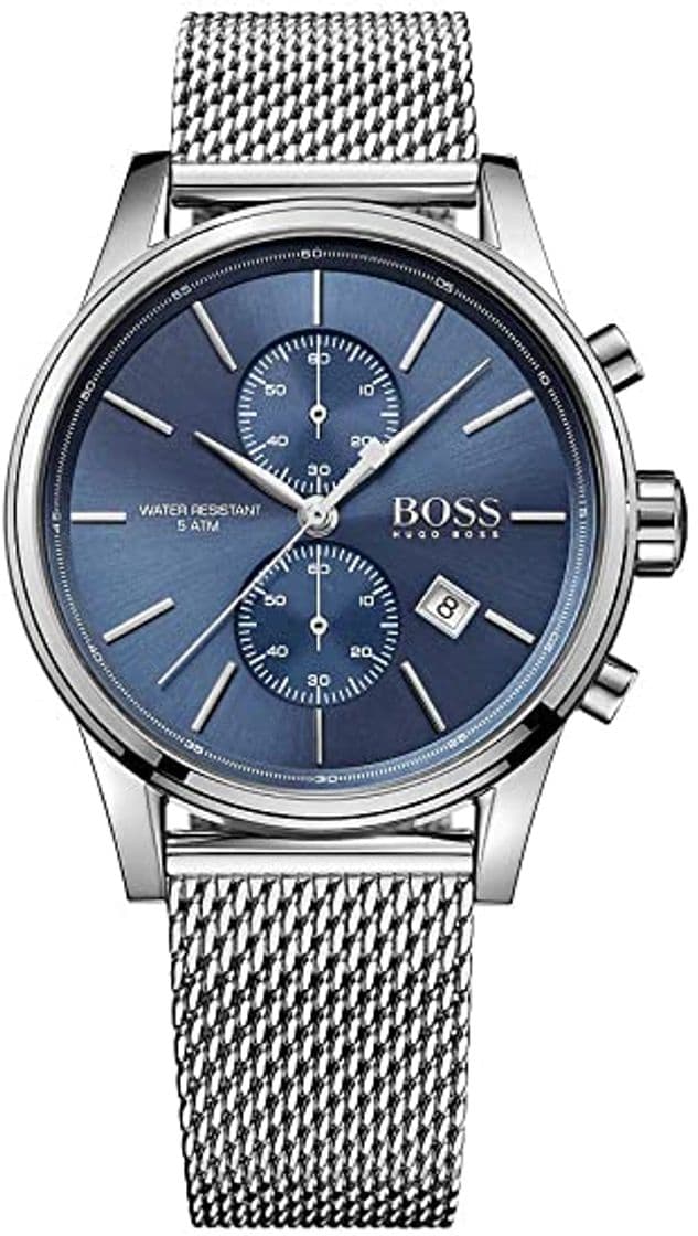 Fashion Hugo BOSS Reloj Cronógrafo para Hombre de Cuarzo con Correa en Acero Inoxidable 1513440