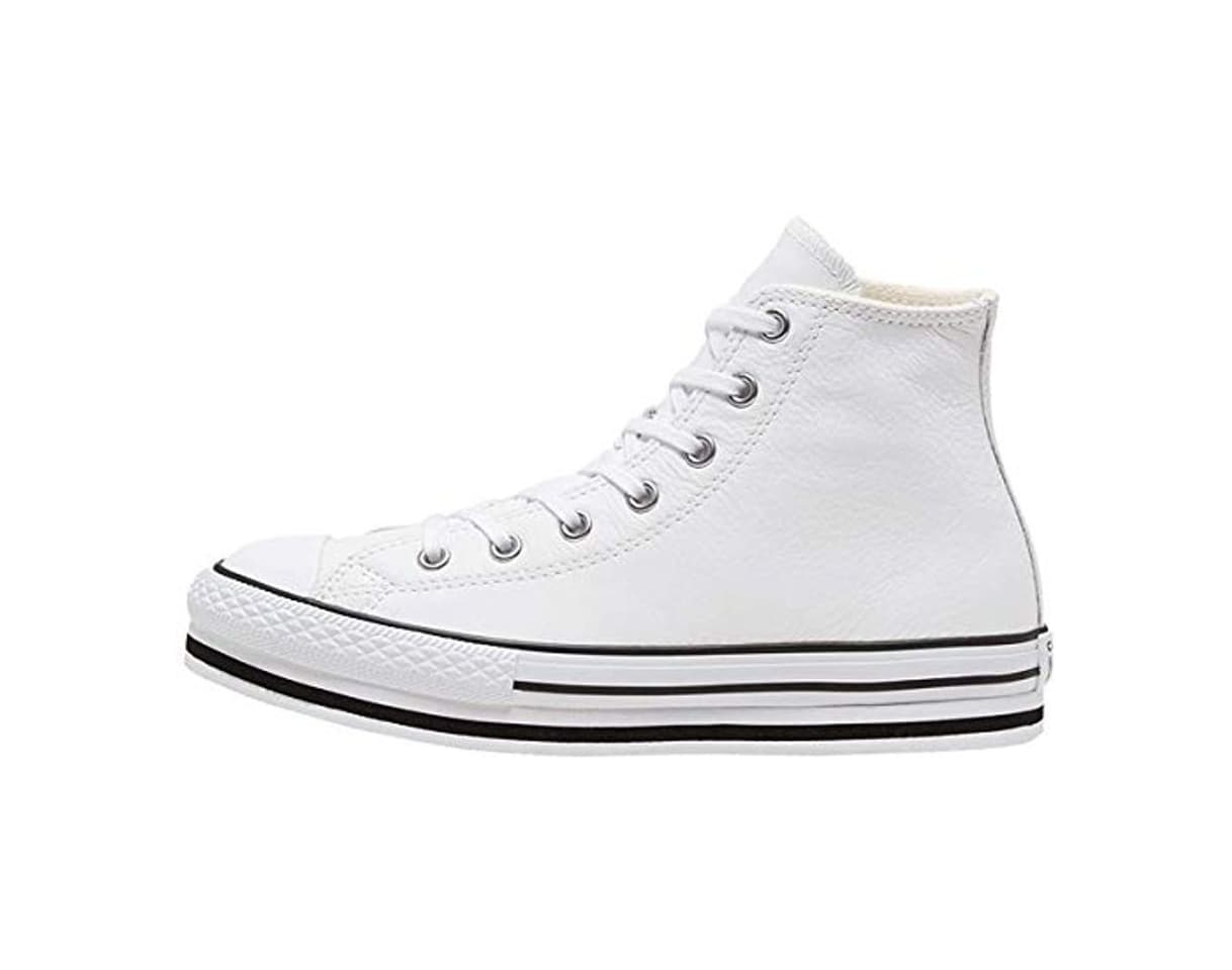 Moda CONVERSE - Converse CTAS Plataforma Leather Cuero Niñas Color