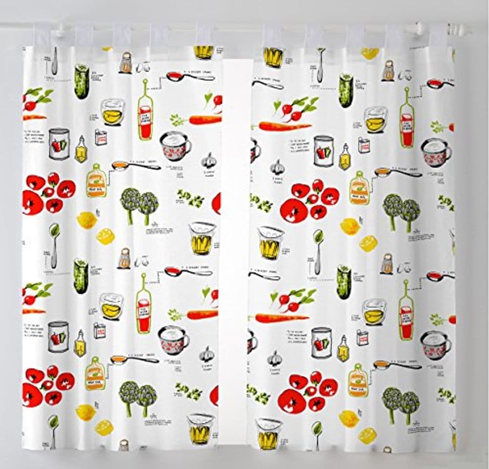 Producto Martina Home Pack 2 Cortinas con visillo para Cocina modelo Vino