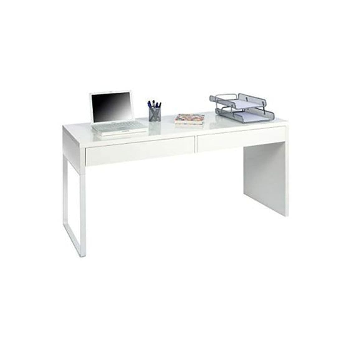 Producto Habitdesign 002315A - Mesa Escritorio, Mesa de despacho Dos cajones, messa de