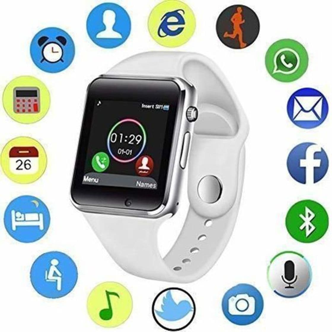 Product KDSFJIKUYB Pulsera de Actividad Reloj Inteligente Hombre Mujer Deporte LED Pantalla táctil