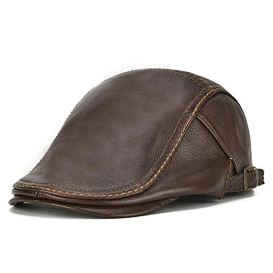 Producto DELLA Autumn Winter Flat Caps For Men Brown Adjustable Duckbill Hats Male