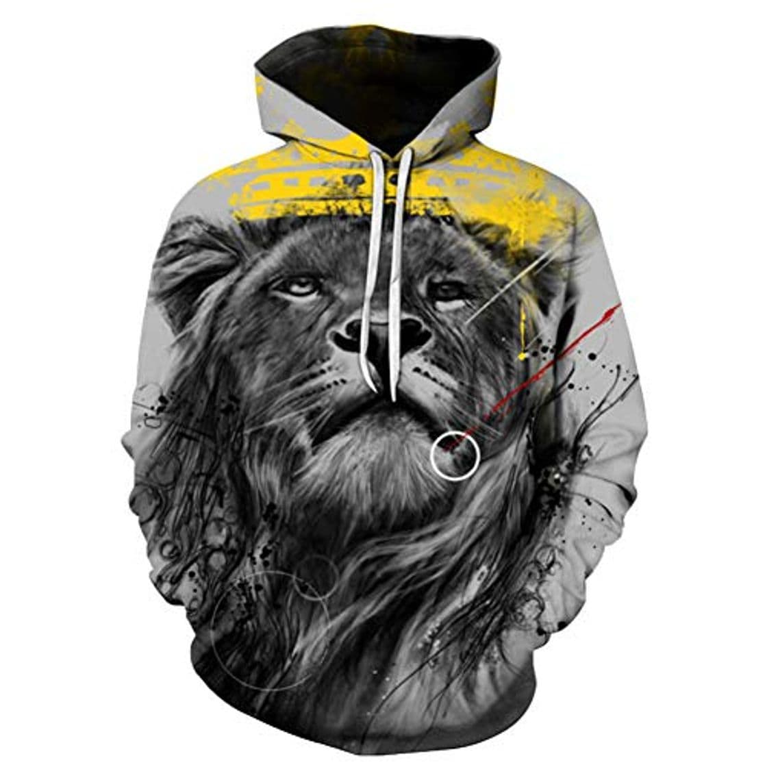 Moda XIAOHU Sudadera Sudadera para Hombre Otoño Invierno Sudadera para Hombre Sudadera con Estampado En 3D Manga Larga con Capucha para Hombre Sudadera con Capucha Streetwear Poleron Hombre