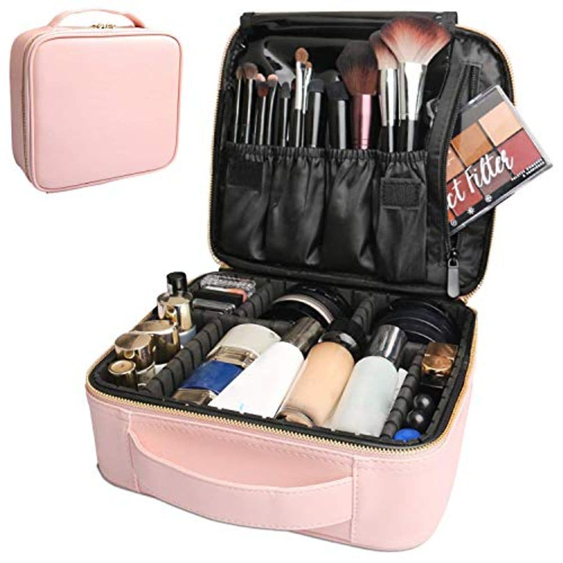 Moda Kit de Maquillaje Neceser Make Up Bolso de Cosméticos Portable Organizador Maletín