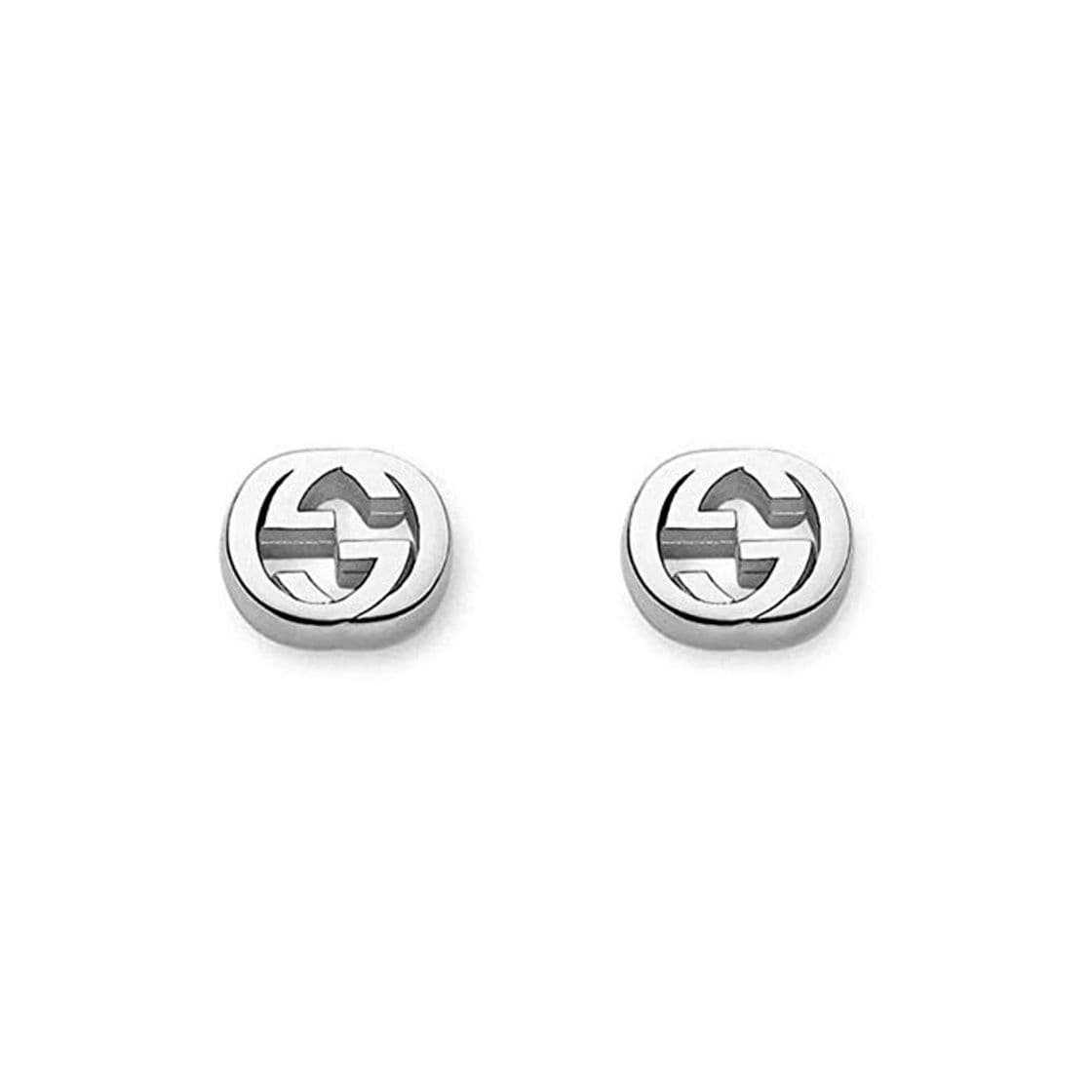 Fashion Gucci Pendientes de botón Mujer Plata fina 925