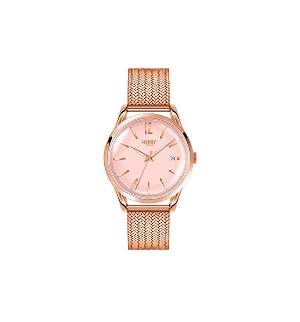 Fashion Henry London Reloj Analógico para Mujer de Cuarzo con Correa en Acero Inoxidable 5018479080862