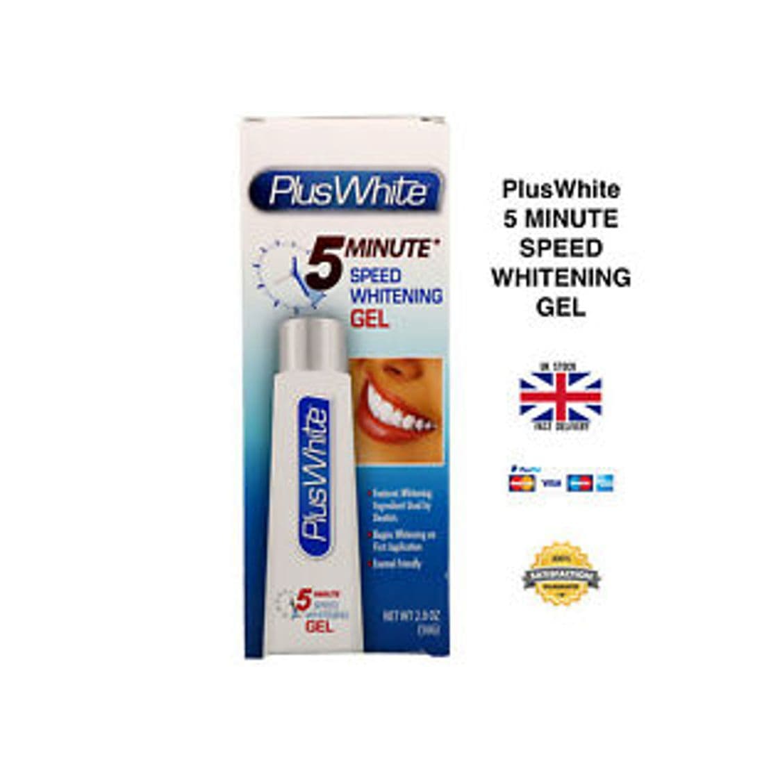 Producto Pluswhite 5 minute pasta blanqueadora dental