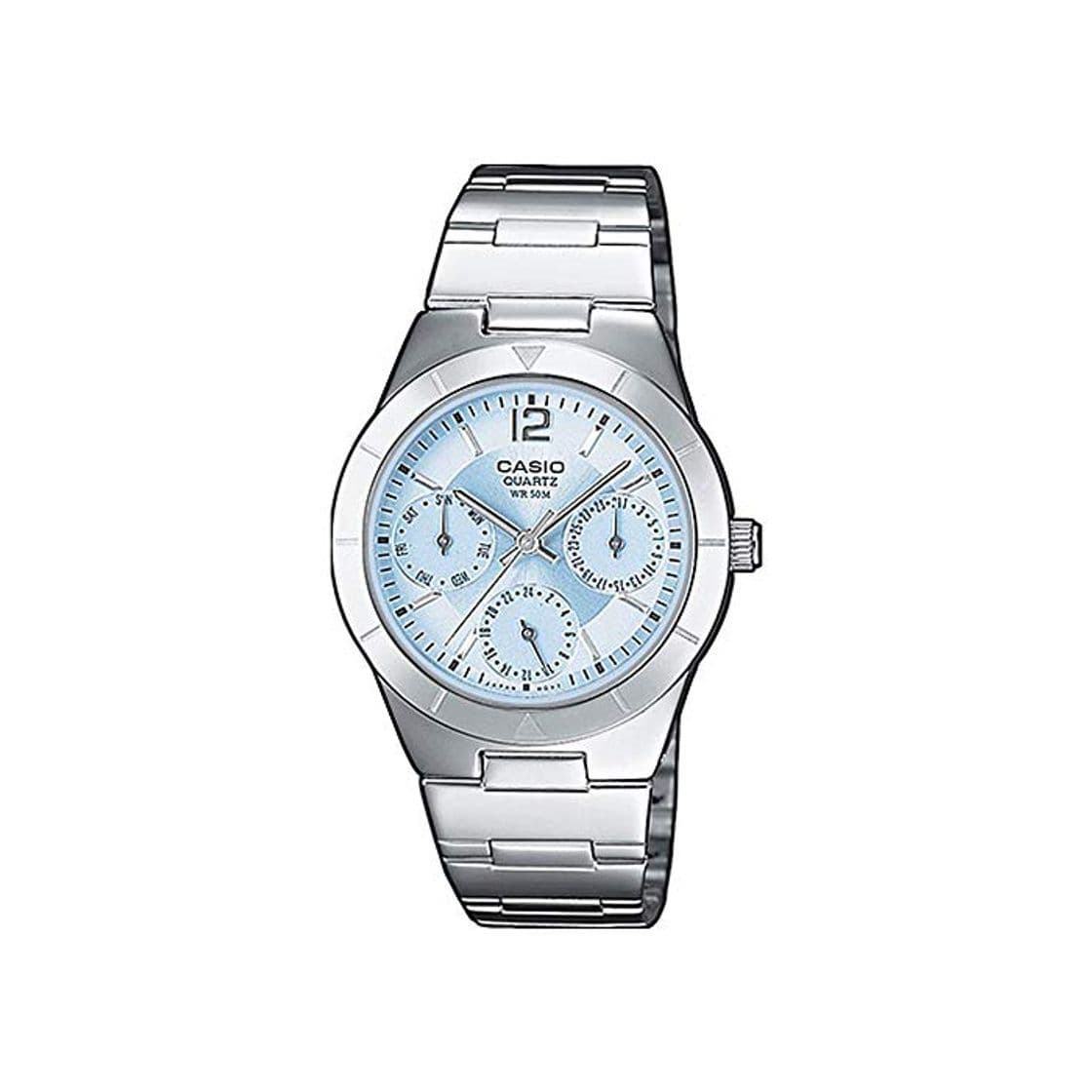 Producto Casio Reloj Multiesfera para Mujer de Cuarzo con Correa en Acero Inoxidable