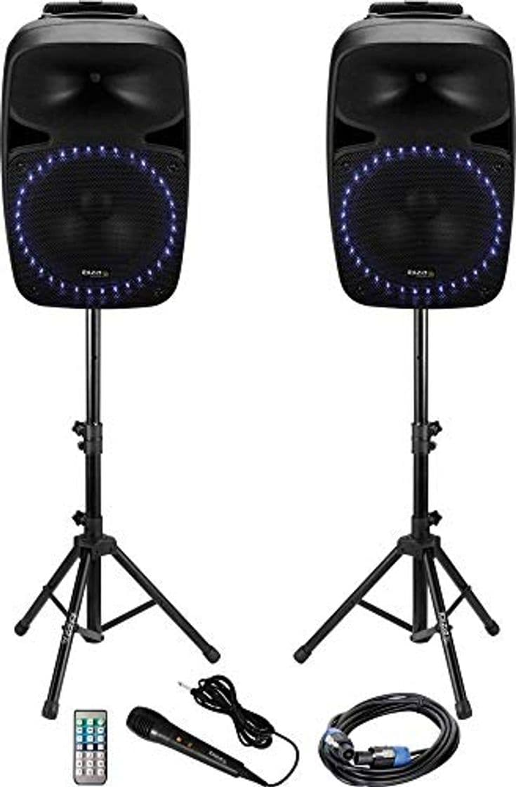 Product Ibiza Sound Aktives PA-altavoz-Set PKG12A Bluetooth