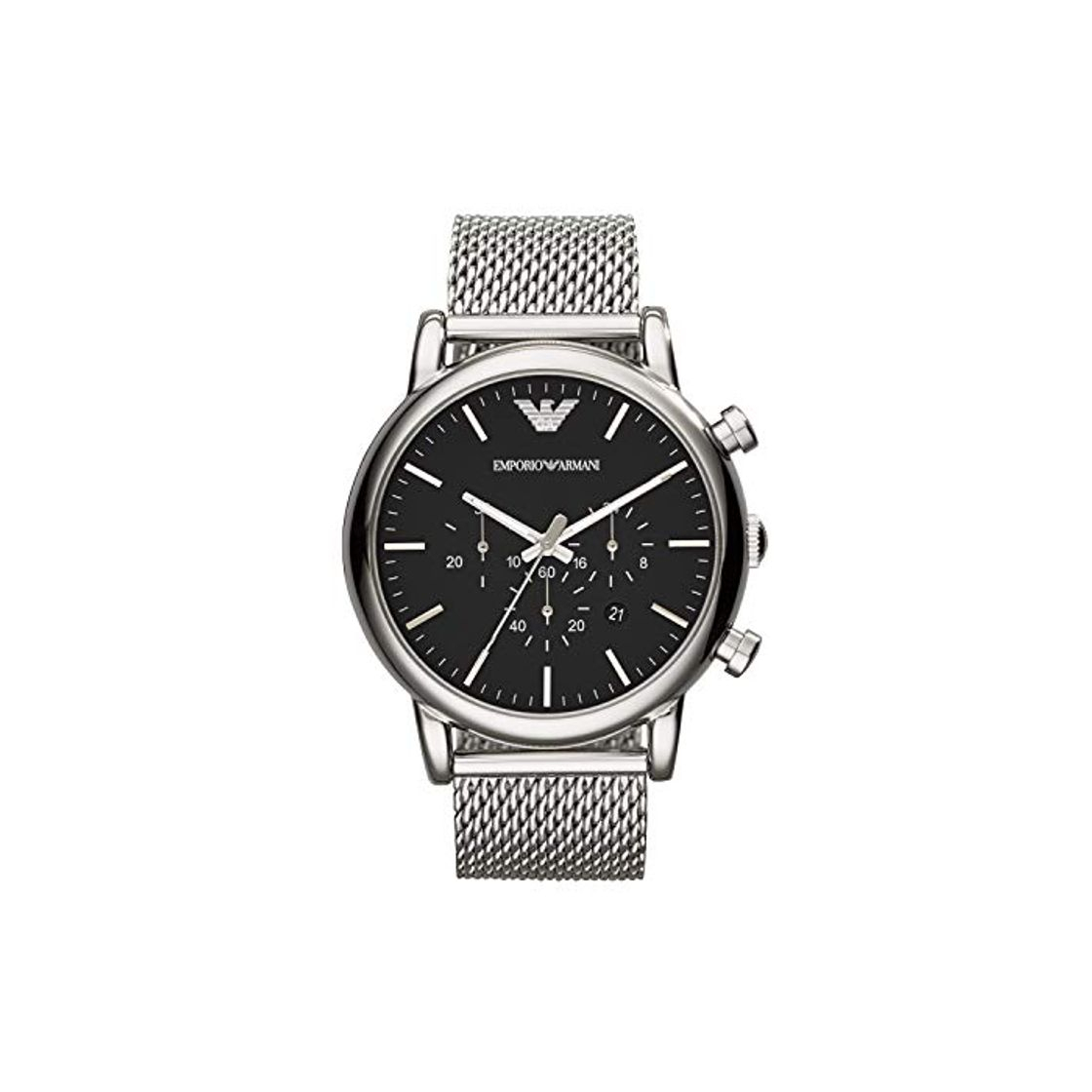 Producto Emporio Armani Reloj Cronógrafo para Hombre de Cuarzo con Correa en Malla de Acero Inoxidable AR1808