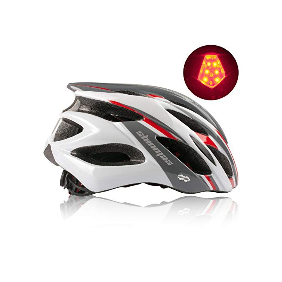 Product Shinmax Casco de Bicicleta con Visera Desmontable Casco de Ciclismo Sport Cascos de Bicicleta livianos para Hombres y Mujeres Protección de Seguridad Vial en Bicicleta