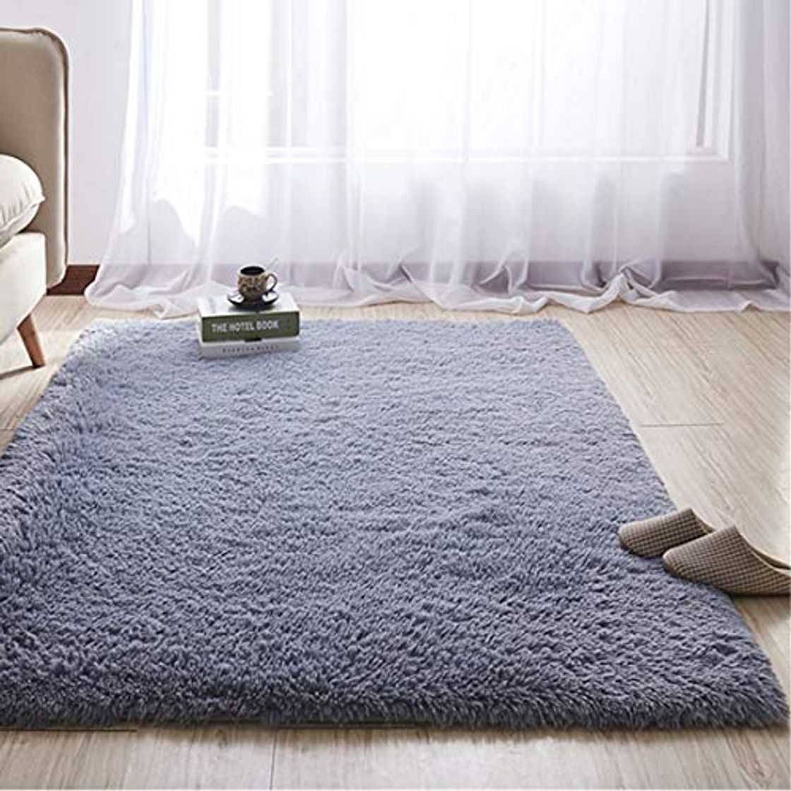 Producto LIYINGKEJI Alfombras Modernas Super Suaves de la Pelusa, 80X120 CM, Dormitorio Sala